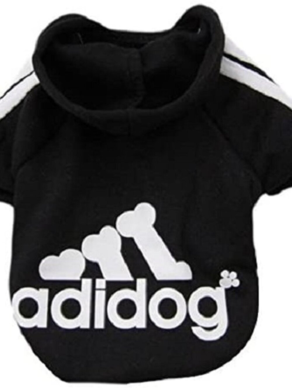 Idepet Soft Cotton Adidog Hoodie for Dog, XL, Black